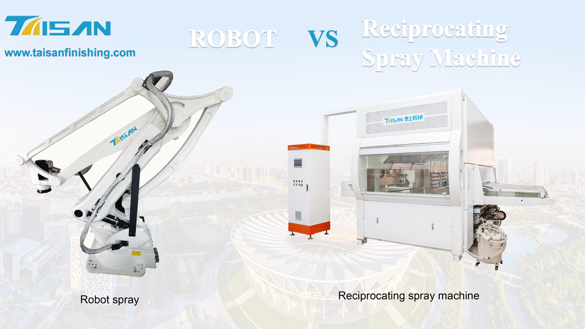 La comparaison de la pulvérisation des robots et de la machine à pulvérisation automatique